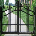 Горячие продажи высокого качества в европейском стиле на заказ украшения двора покрытие кованые ворота